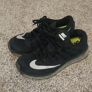 Nike Air Max Black with White Swoosh